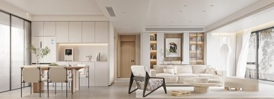 现代客餐厅3D模型下载